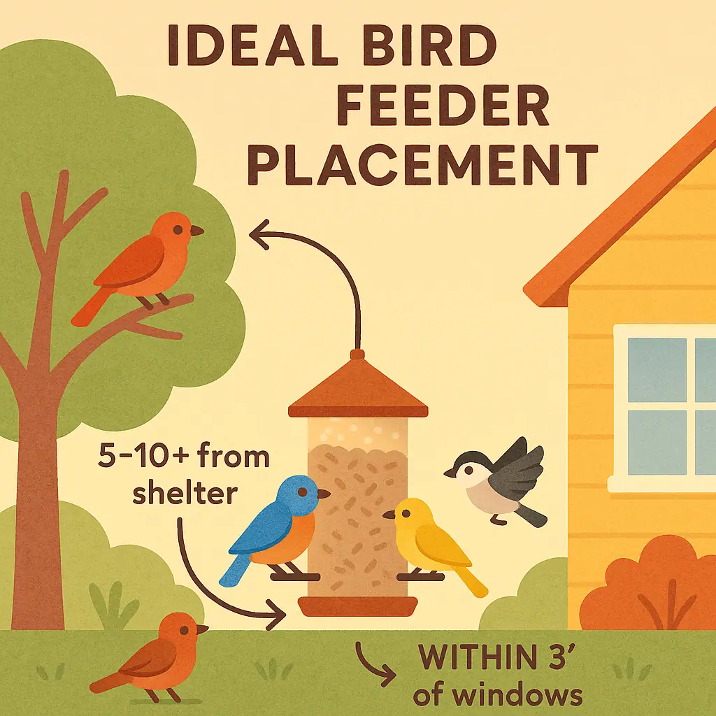 Where to Place Your Bird Feeders (Location Matters!)
