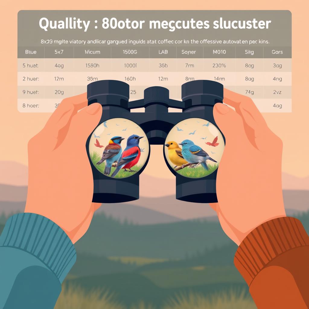 8x42 binoculars being held up to observe colorful backyard birds with proper hand positioning