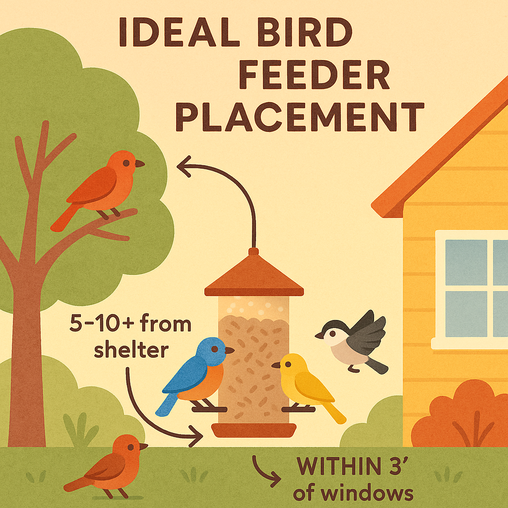 bird feeder placement